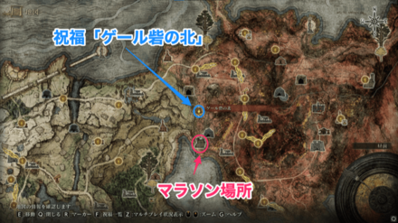 赤獅子騎士の出現場所例