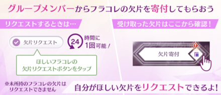 協力して欠片を集めよう