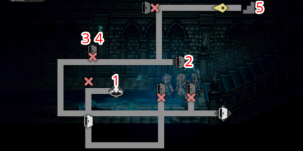 辺獄・ホルンブルグ城 -中枢 西- 宝箱 位置