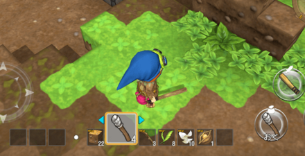 道中での素材集めを忘れずに