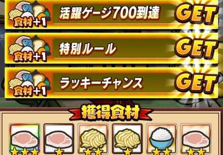 球場飯 活躍ゲージ700