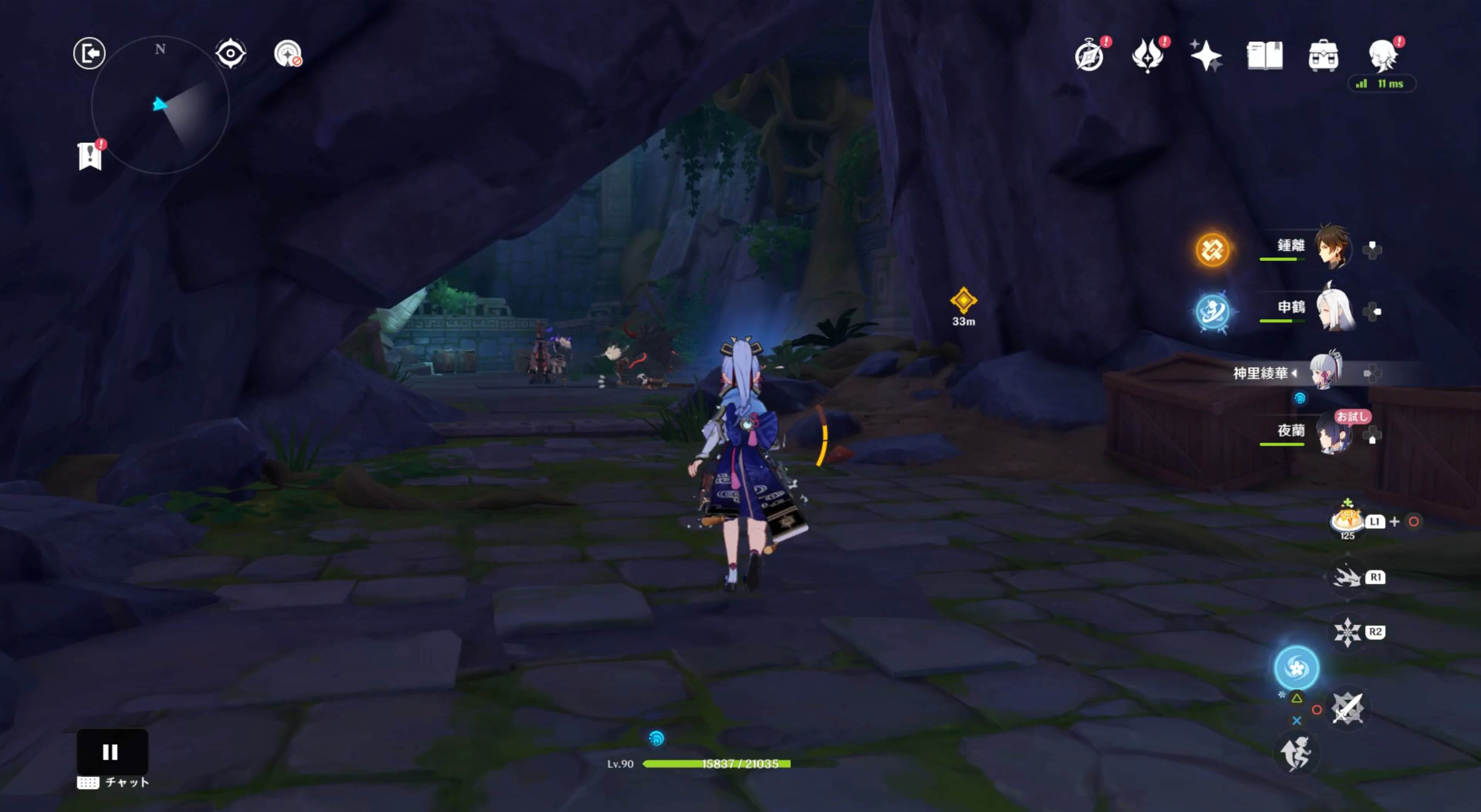 秘境の奥へ進み攻略する