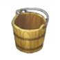 木のバケツ画像
