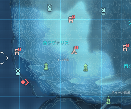 西クヴァリスの全体マップ