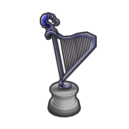 月影のハープの模型