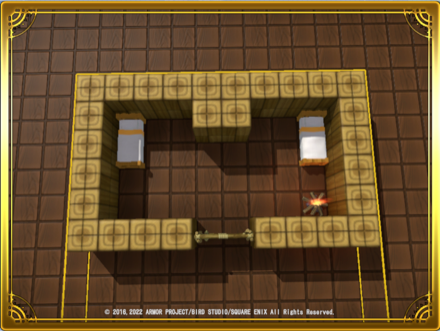 ベッドの寝屋画像