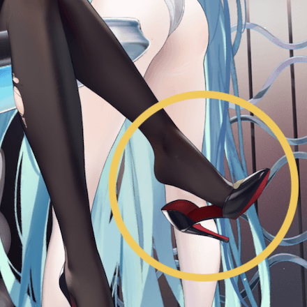 少女廻戦の折れたハイヒールのタップする場所