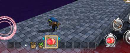 戦闘するフィールドから落ちることはない