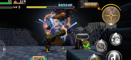 大砲で遠距離から攻撃することも出来る