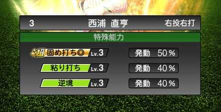 レベル3でコンボの発動条件クリア