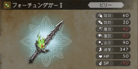 フォーチュン武器 変則カスタマイズ