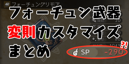 フォーチュン武器 変則カスタマイズ