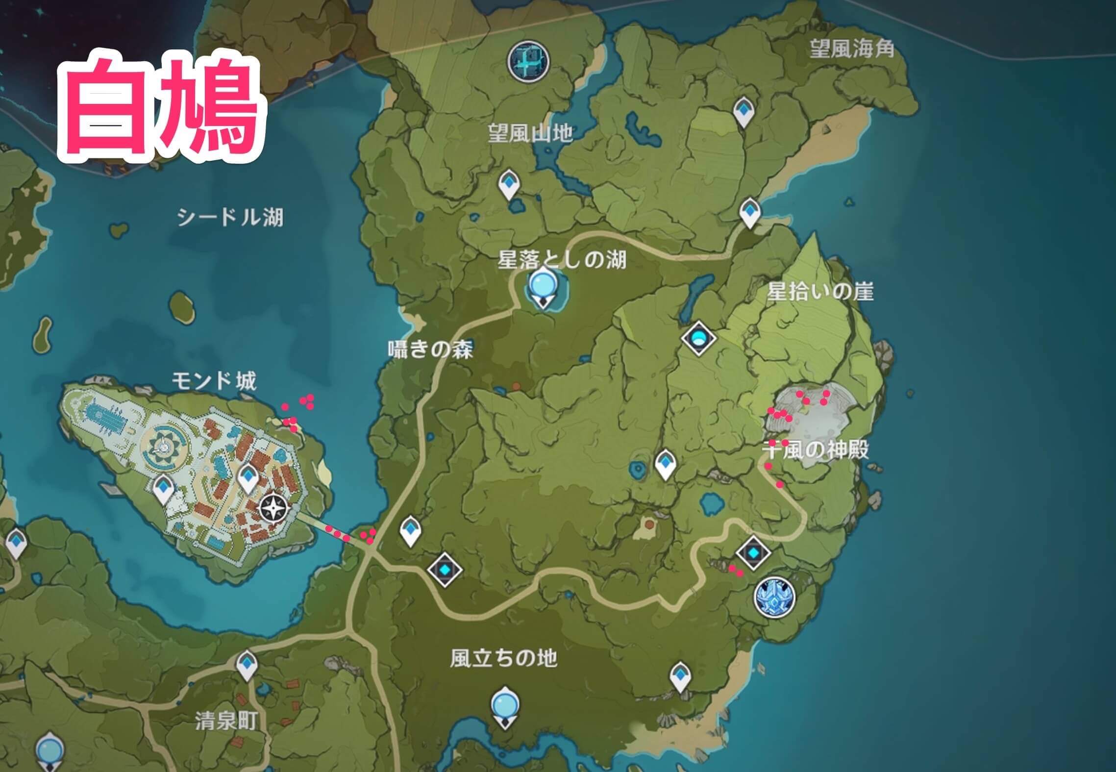 白鳩のマップ画像