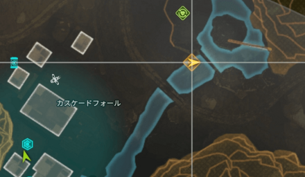 カスケードフォールの滝マップ