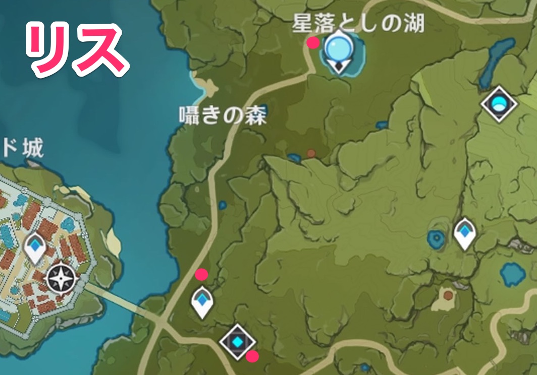 リスのマップ画像