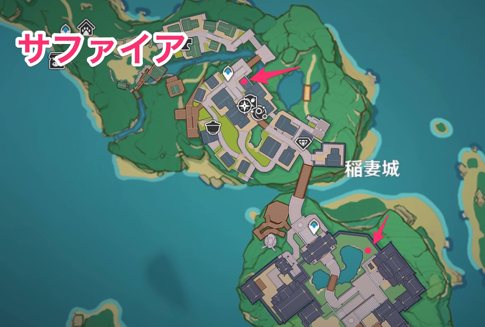 サファイアのマップ画像