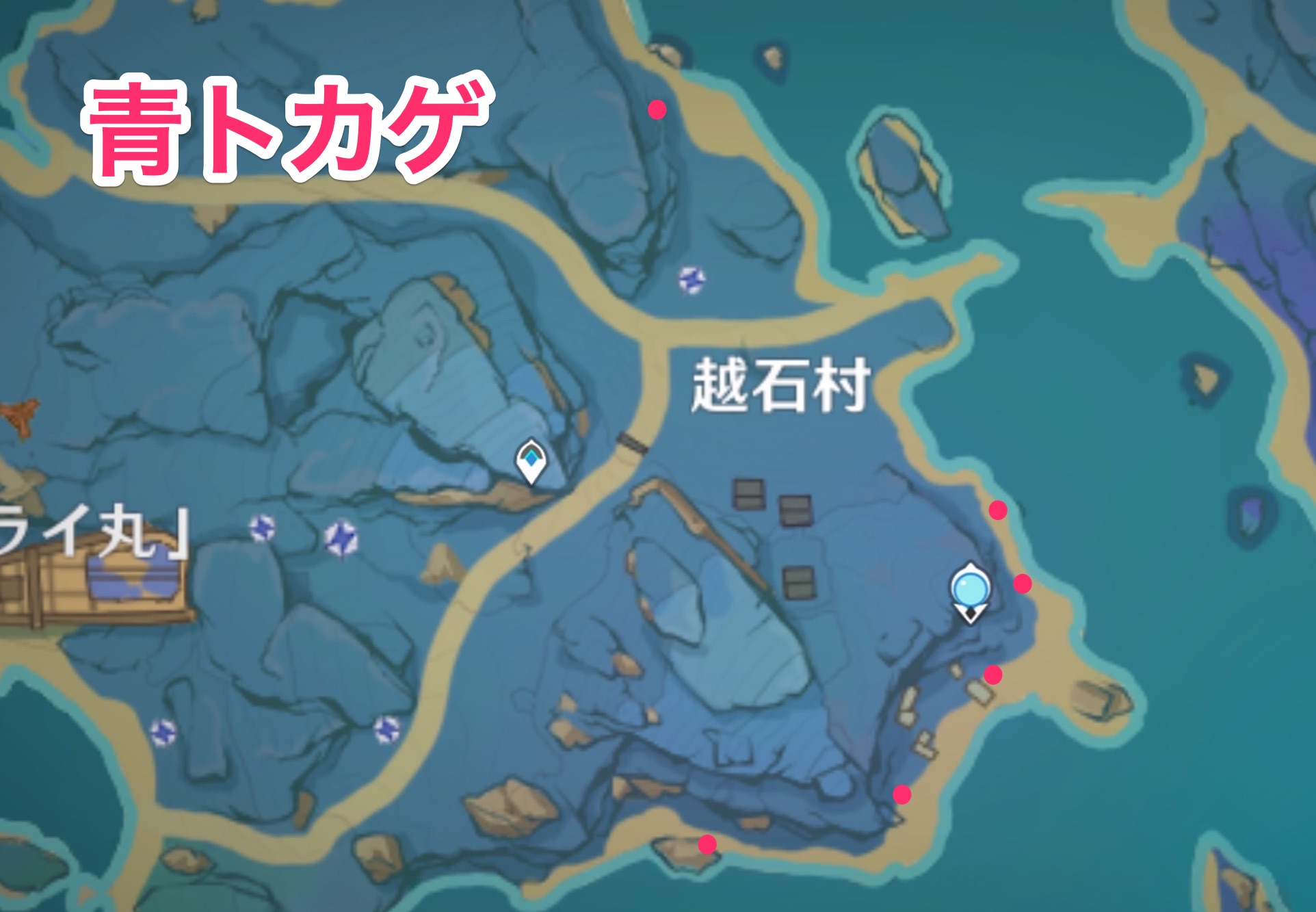 青トカゲのマップ画像