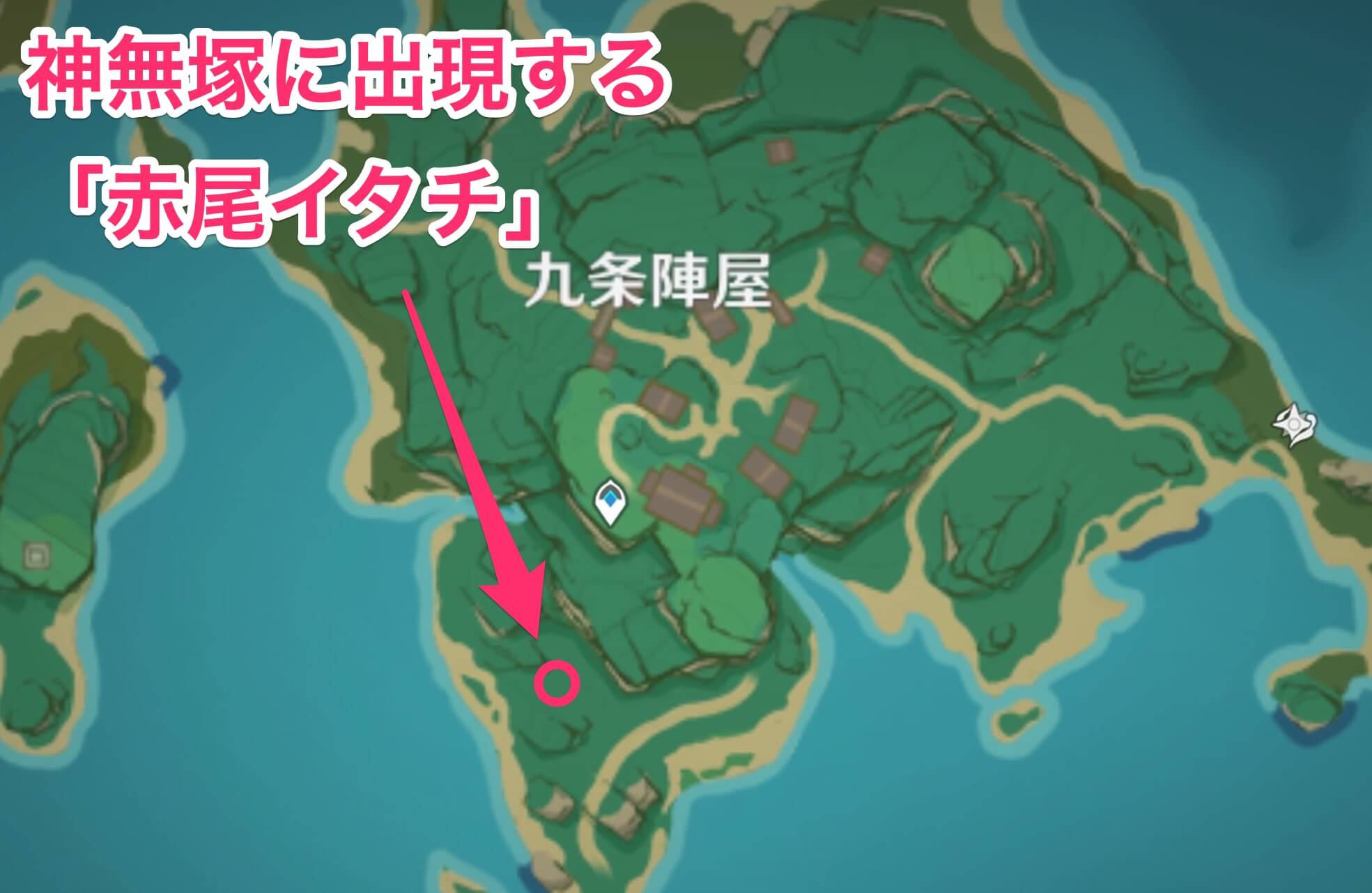 赤尾イタチのマップ画像