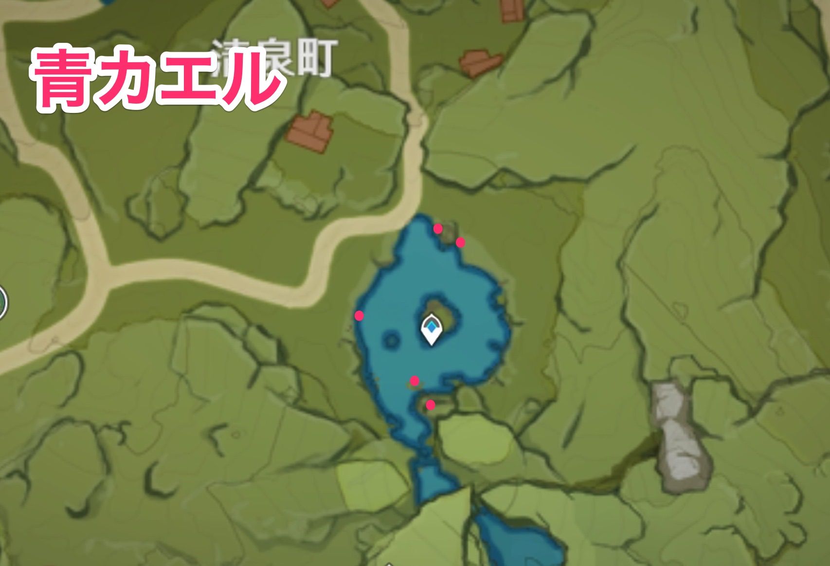 青カエルのマップ画像