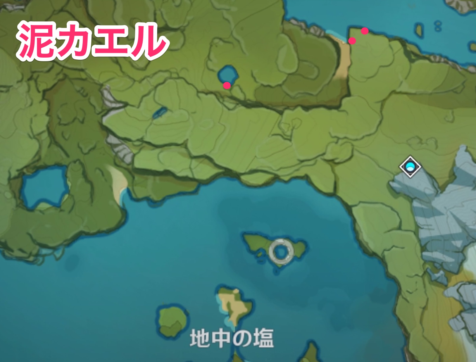 泥カエルのマップ画像