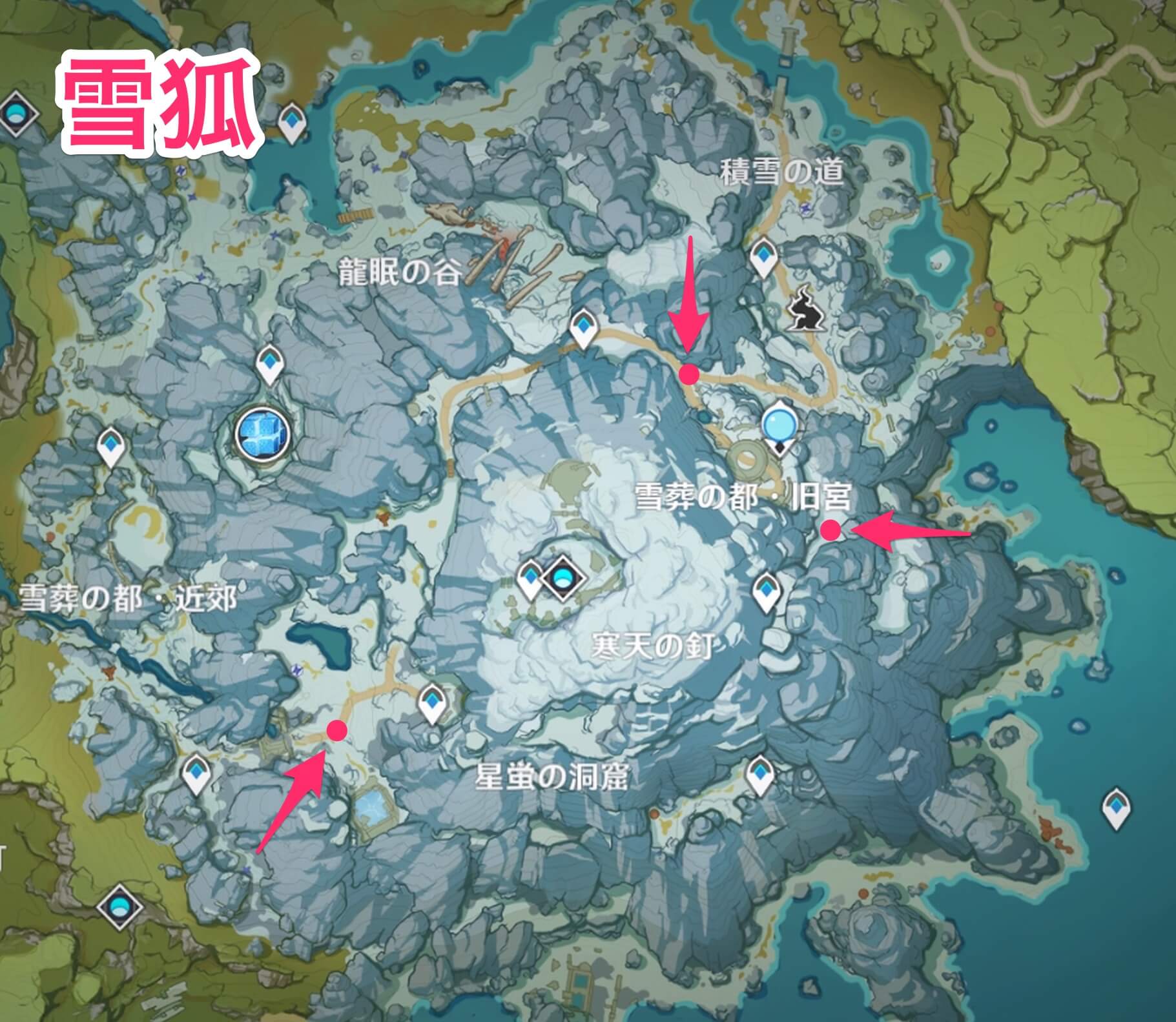 雪狐のマップ画像