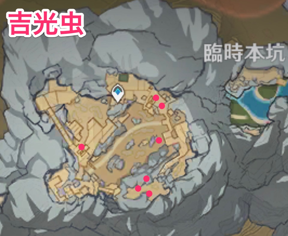 吉光虫のマップ画像