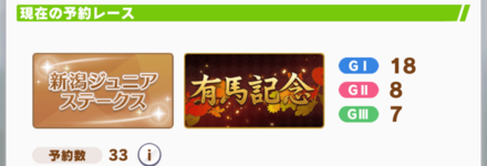 レースは30戦を目安に出走