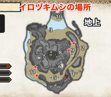 イロヅキムシマップ画像