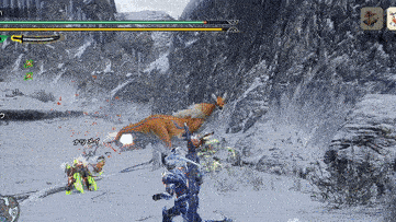 オサイズチの壁張り付き飛び込み攻撃