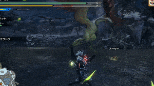 バックステップ後の早いブレス