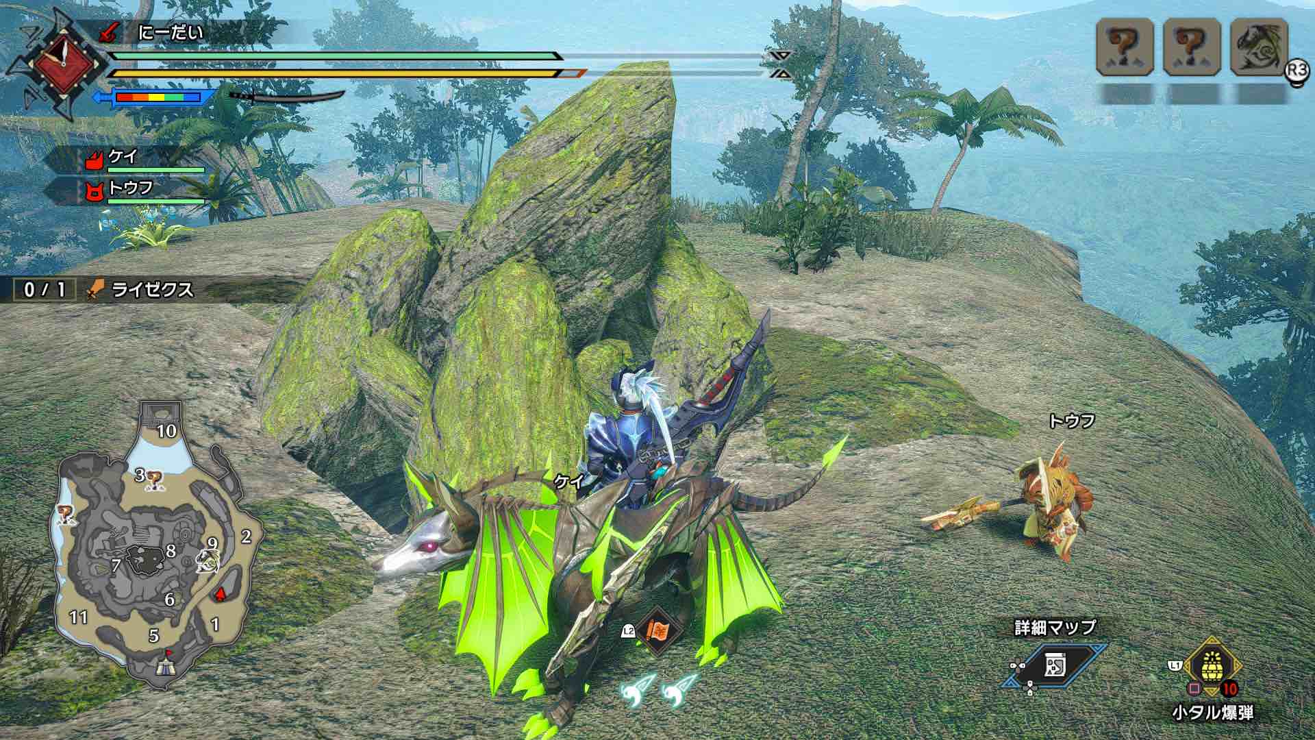 密林の小タル爆弾で破壊できる場所