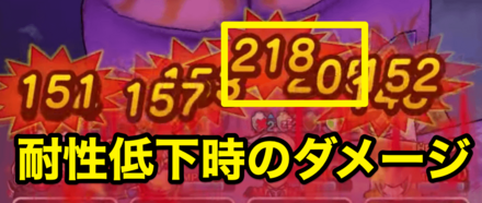 暗黒神の怒りのダメージ