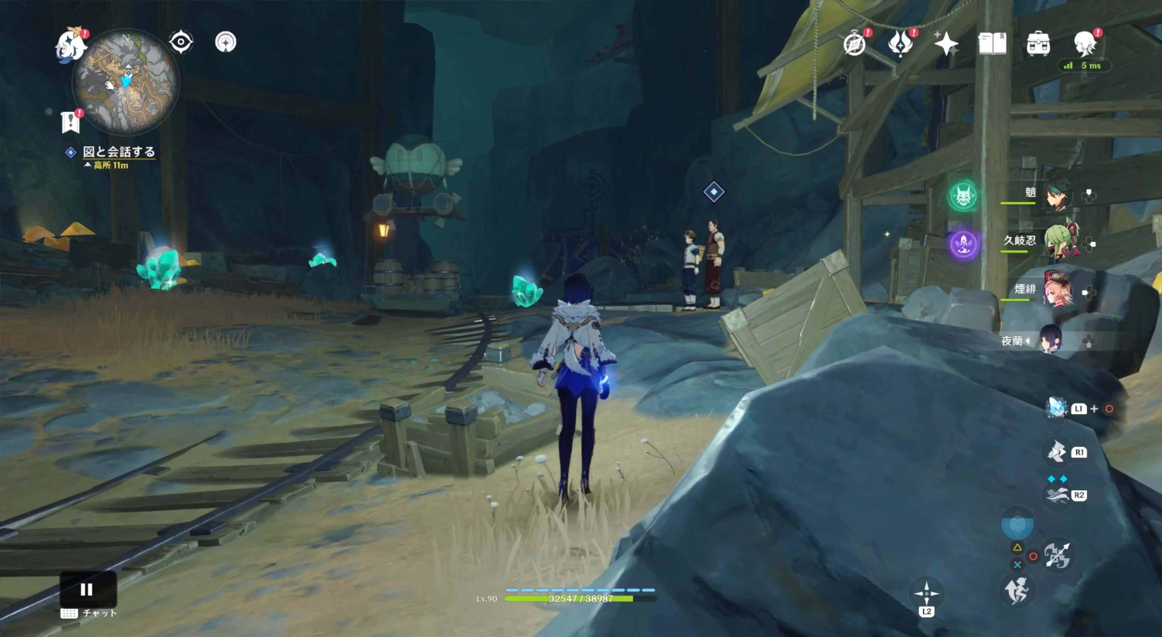 ホッセイニと会話後に熱気球の場所まで向かう