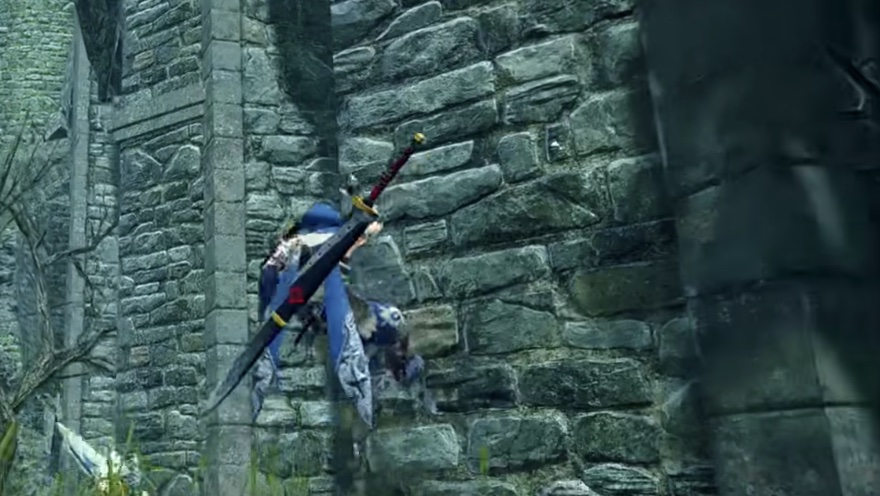 壁を走っている画像