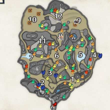 砂原の上層にあるヒトダマドリ