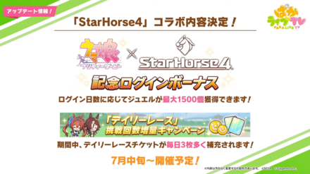 スタホコラボのログインボーナス