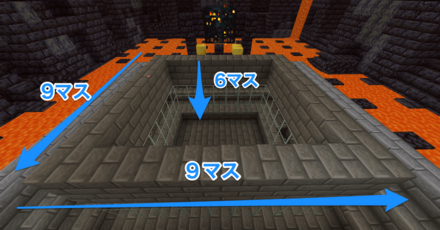 9×9高さ6ブロックの囲い