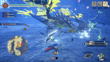 ライゼクスの雷攻撃