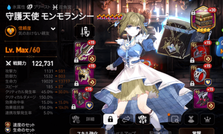 守護天使モンモランシーのステータス画像