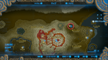 ドクロ池の場所