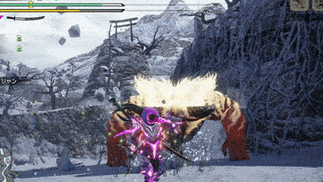 激昂ラージャンの2連続回転突進