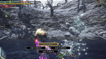 激昂ラージャンのショルダータックル