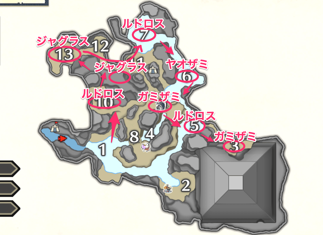 水没林でも簡単に周回できる