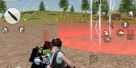 広範囲の落雷攻撃