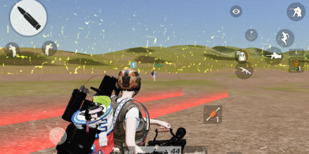 縦方向に尻尾攻撃