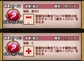 敵の特技を見て耐性があるキャラを編成する