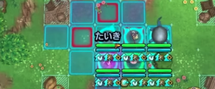 敵の行動をチェックする