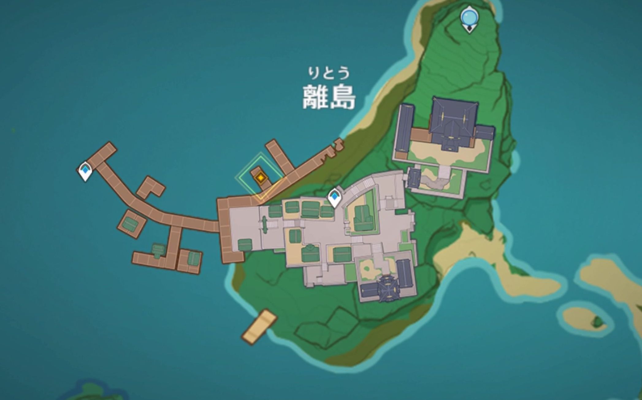 離島の指定された地点へ向かう