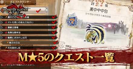 M★5クエスト一覧