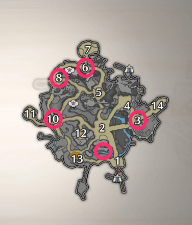 オルギィの出現場所